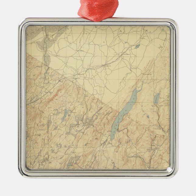 Highlands of New Jersey 2 Silbernes Ornament (Vorne)