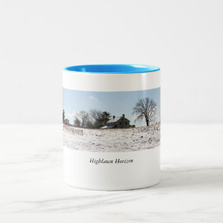 Highlawn Bauernhof-Kaffee-Tasse Zweifarbige Tasse