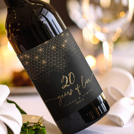 Highlights Gold 20 Jahre Jubiläum ID1165 Weinetikett