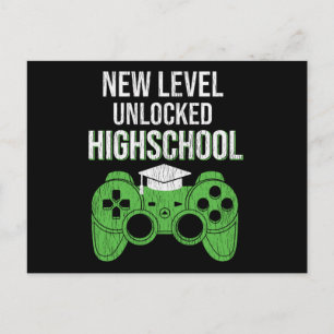 Highschool-Ebene frei für Schulkid-Gamer Postkarte