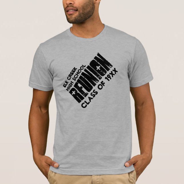 Highschool Klassen-Wiedersehen-individueller Name T-Shirt (Vorderseite)