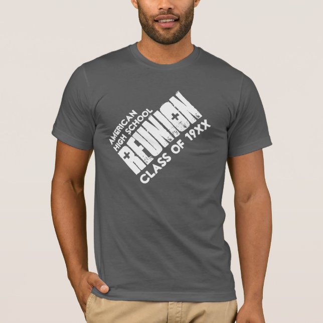 Highschool Klassen-Wiedersehen-individueller Name T-Shirt (Vorderseite)