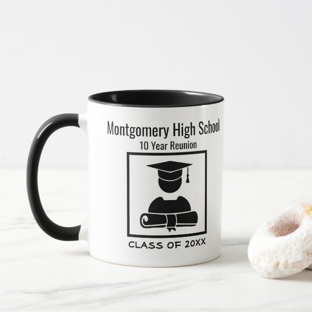 Highschool Wiedersehen-kundenspezifisches Tasse (Mit Donut)