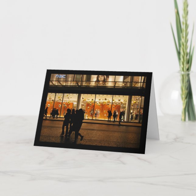 Highstreet Silhouetten Karte (Vorderseite)