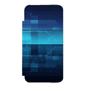 Hightech- digitaler Hintergrund Incipio Watson™ iPhone 5 Geldbörsen Hülle