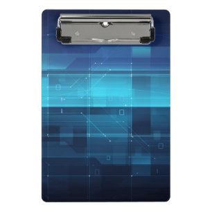 Hightech- digitaler Hintergrund Mini Klemmbrett