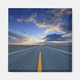 Highway at Sunrise Day Magnet