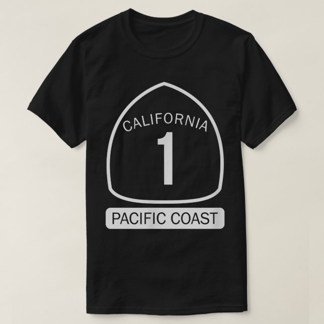 Highway der Pazifikküste Kaliforniens 1  T-Shirt (Design vorne)