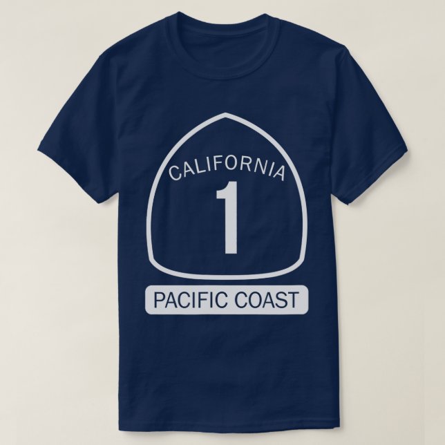 Highway der Pazifikküste Kaliforniens 1 T-Shirt (Design vorne)