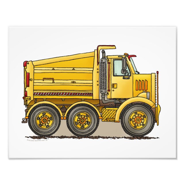 Highway Dump Truck Fotodruck (Vorne)