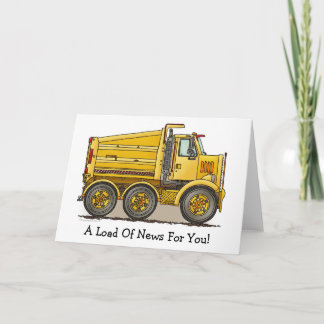 Highway Dump Truck Note Card Karte