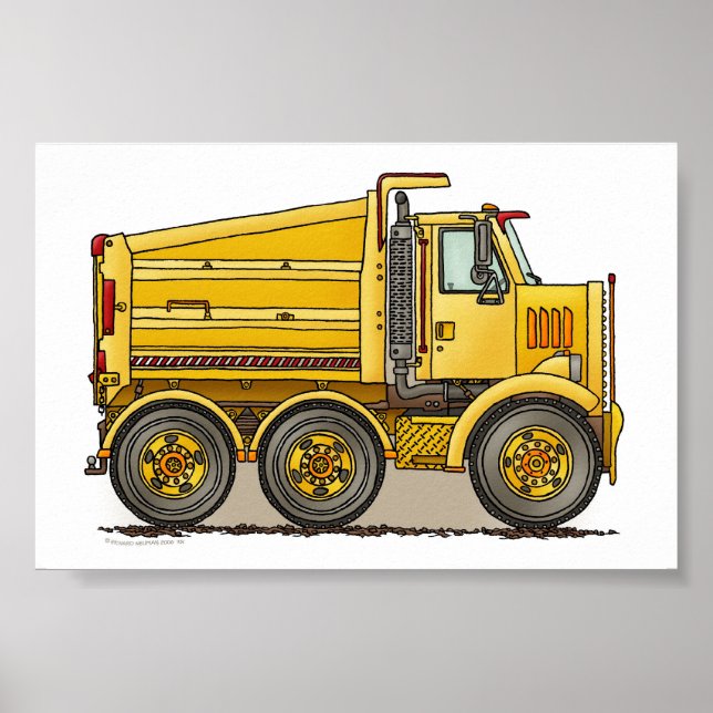 Highway Dump Truck Poster (Vorne)