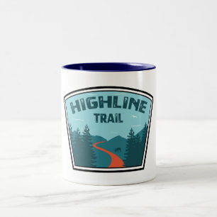 Highway Glacier Nationalpark Zweifarbige Tasse