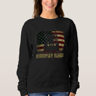 Highway Heroes American Truckers Cool  passendes C Sweatshirt