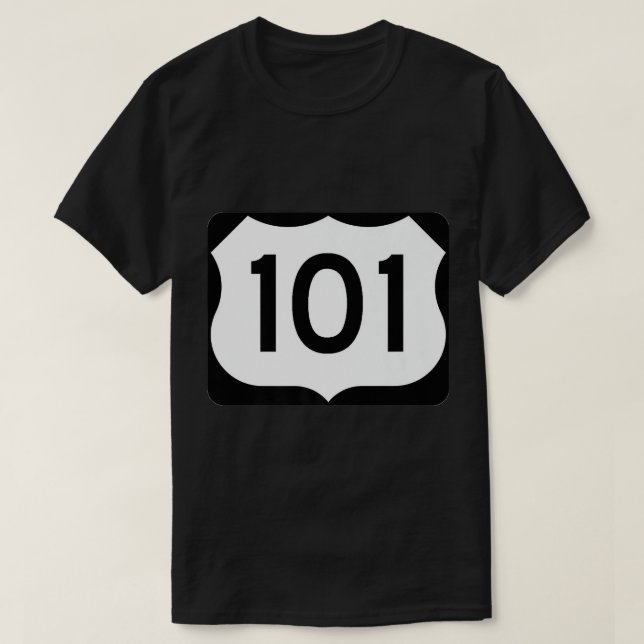 Highway Route 101 Shirt Road Trip Travel Biker T-S (Design vorne)