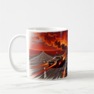 Highway to Hell Flames Rock Band Kaffeetasse
