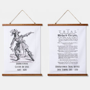 HIghwaymen des London Tapestries Set Wandteppich Mit Holzrahmen
