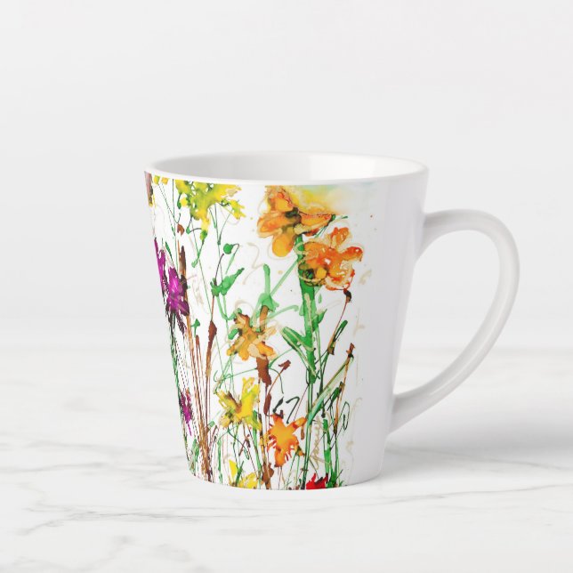 Highwood-Wildblumen Latte Lovitour Cup Milchtasse (Rechts)