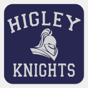 Higley Ritter Quadratischer Aufkleber