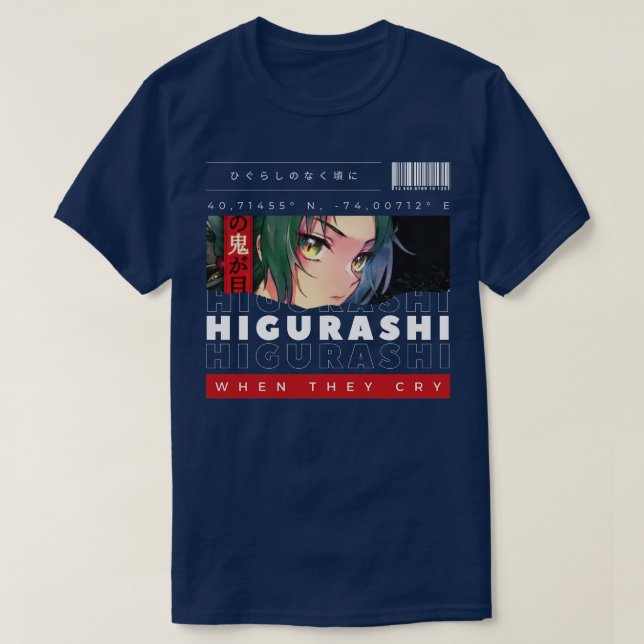 Higurashi Wenn sie weinen 1 T-Shirt (Design vorne)