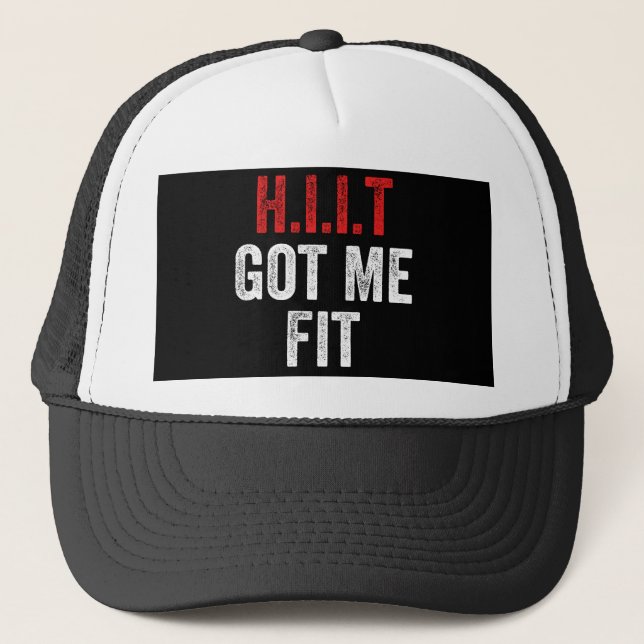 HIIT Got mich für eine intervalle Hochintensitätsa Truckerkappe (Vorderseite)