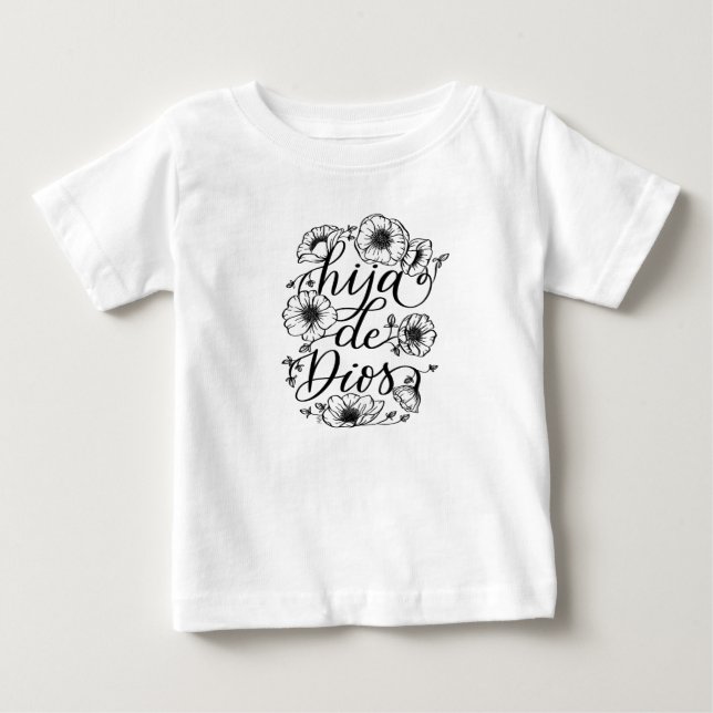 Hija de Dios design apparel Baby T-shirt (Vorderseite)