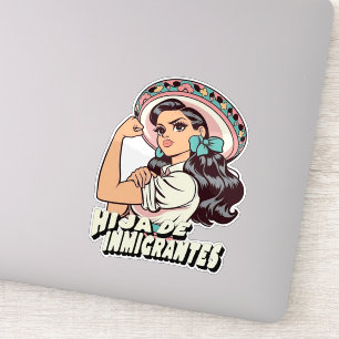 Hija De Inmigrantes Cultura Mexicana Aufkleber
