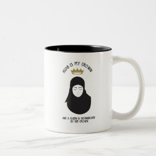 Hijab est ma couronne - tasse de café NOIR