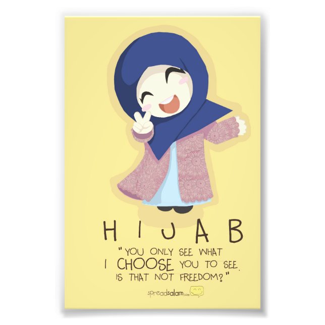 Hijab ist Freiheit Fotodruck (Vorne)