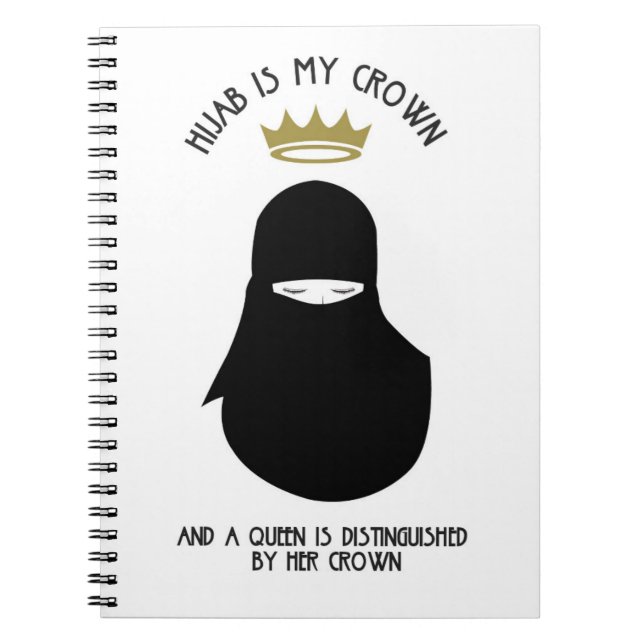 Hijab ist meine Krone - BLA - NIQAB Notizblock (Vorderseite)