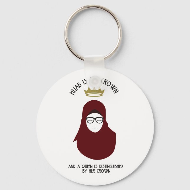 Hijab ist meine Krone - GLASSEN Schlüsselanhänger (Vorderseite)