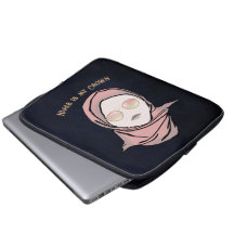 Hijab ist meine Krone Illustration Black Brown Gol