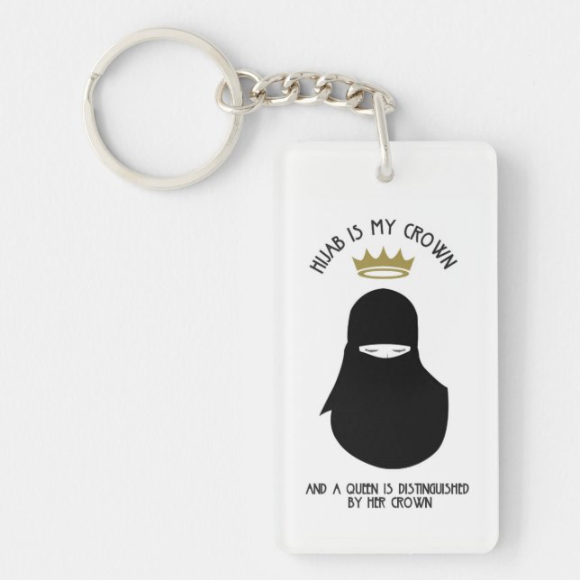 Hijab ist meine Krone - NIQAB Schlüsselring (Vorderseite)