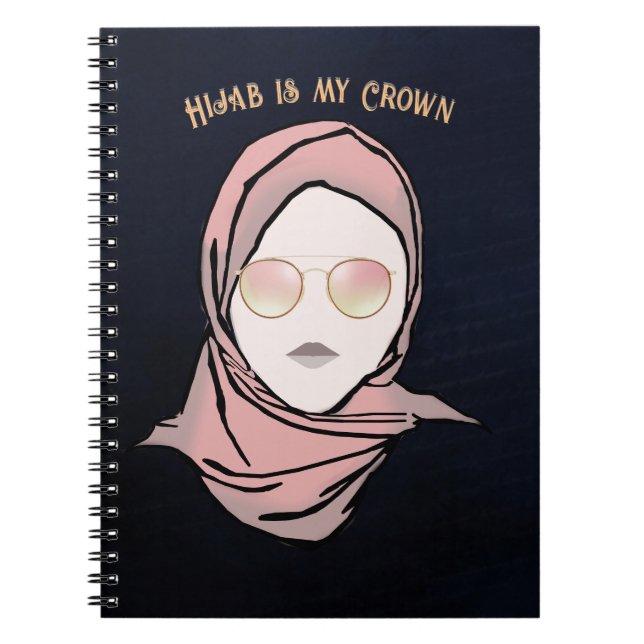 Hijab ist meine Krönungsabbildung | Hintergrund Notizblock (Vorderseite)