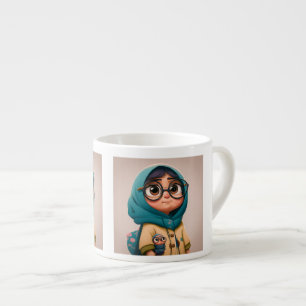 Hijab-Mädchen Espresso-Tasse  Espressotasse