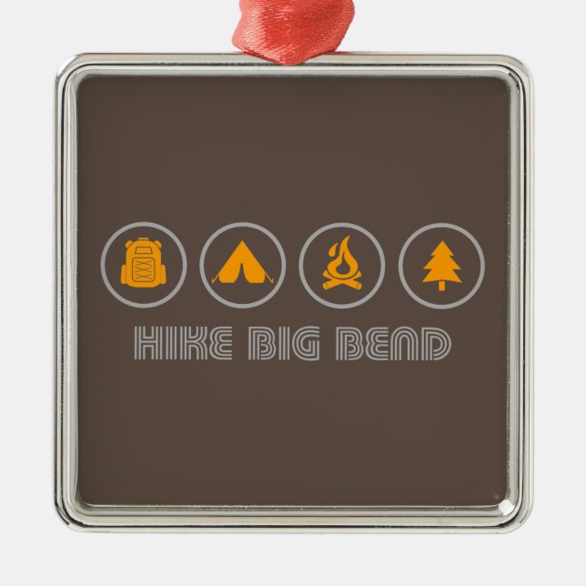 Hike Big Bend Texas Ornament Aus Metall (Vorne)