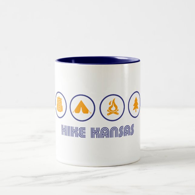 Hike Kansas Zweifarbige Tasse (Mittel)