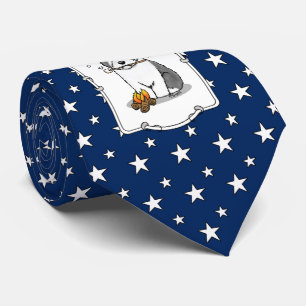 Hiker Camper Old English Sheepdog Hund Grau 1 Krawatte