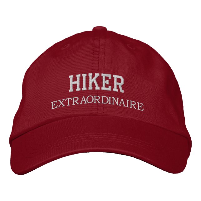 Hiker Extraordinaire bestickte Cap Baseballkappe (Vorderseite)