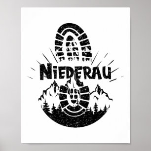 Hiker Niederau Tirol Österreich Urlaub Poster