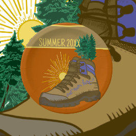 Hiker Personalisiert Camping Picnic Pappteller