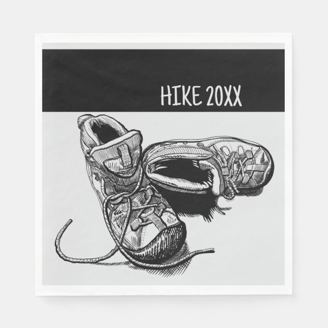 Hiker Personalisiert Camping Picnic Serviette (Vorderseite)