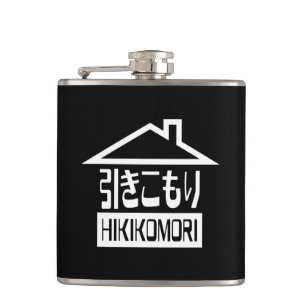 Hikikomori 引 き こ り japanischen Rekruten Flachmann