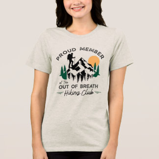 Hiking Club Funny Nature Lover Travel Tri-Blend Shirt