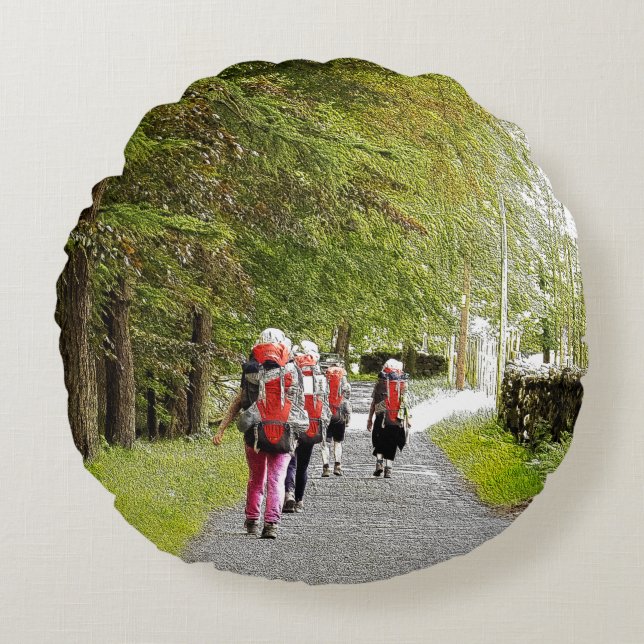 HIKING RUNDES KISSEN (Vorderseite)
