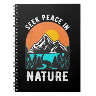 Hiking Seek Peace In Nature Notizblock