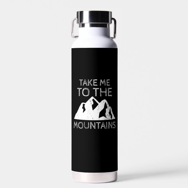 Hiking - Take me to the mountains  Trinkflasche (Vorne)
