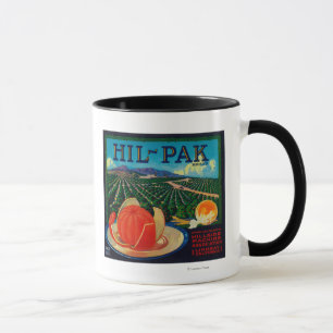 Hil Pak Orange LabelLindsay, CA Tasse