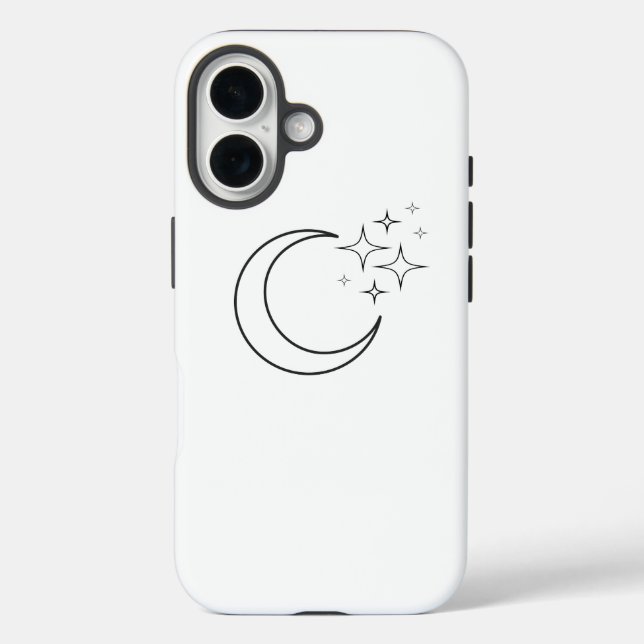 Hilal und Stars iPhone 16 Hülle (Rückseite)