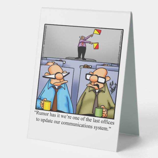 Hilarious Boss’s Day Table Top Sign Tischaufsteller (Vorderseite)